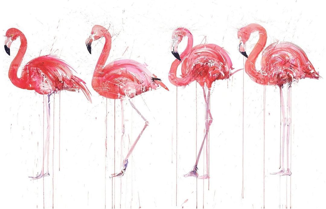FLAMINGO MOVEMENT (GOLD LEAF)