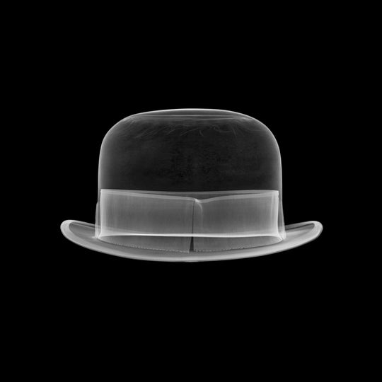 SiLVER BOWLER HAT.