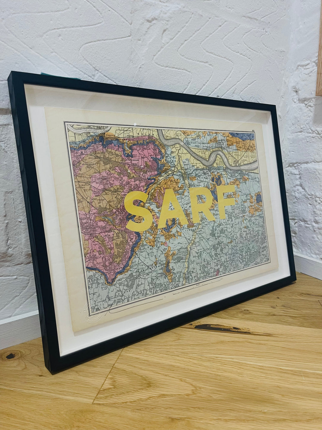 SARF O.G. MAP FRAMED