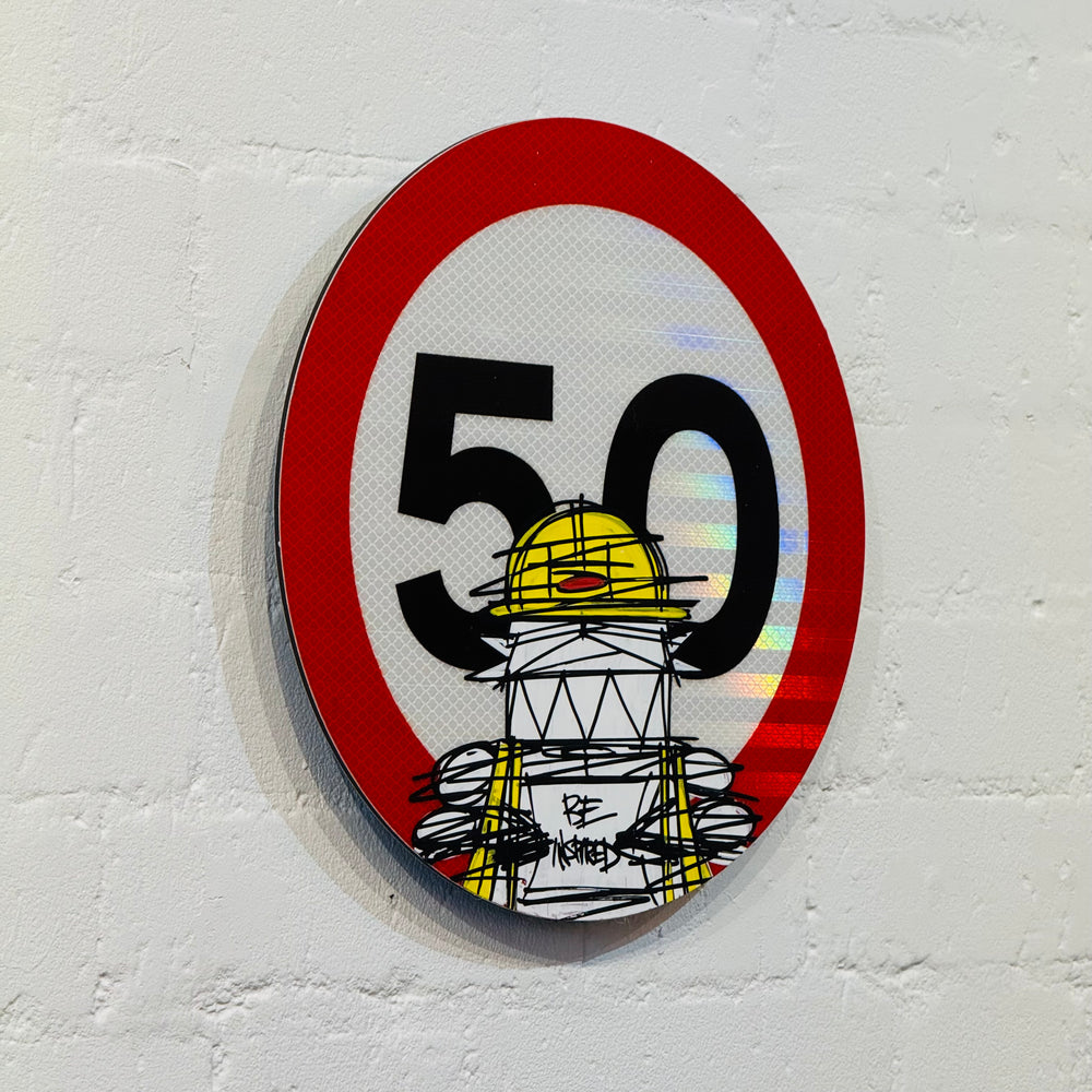 50 ROAD SiGN
