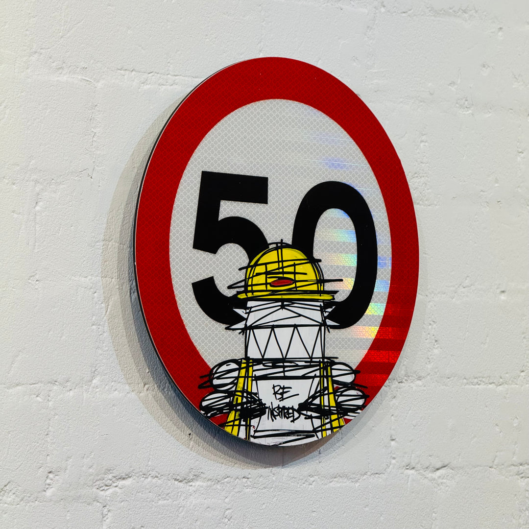 50 ROAD SiGN