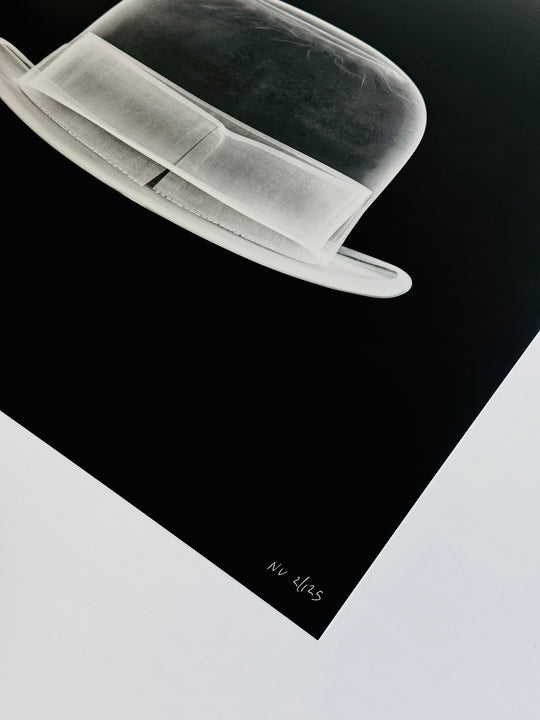 SiLVER BOWLER HAT.