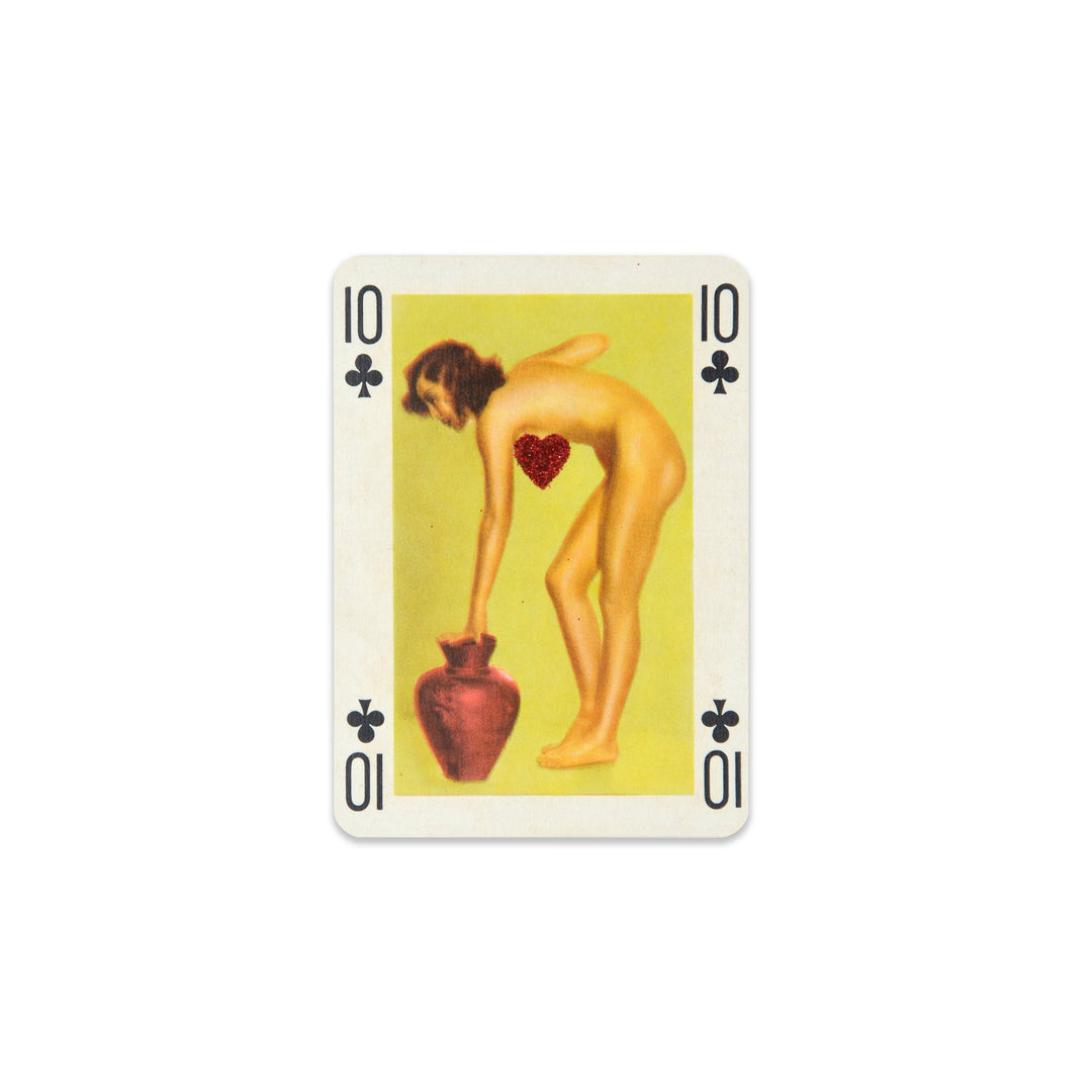 ViNTAGE AUSTRiAN PLAYiNG CARDS - RED GLiTTER