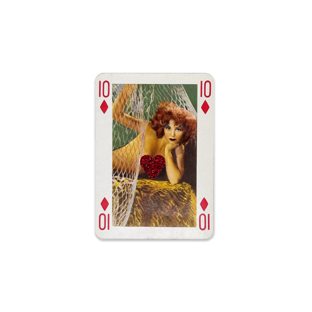 ViNTAGE AUSTRiAN PLAYiNG CARDS - RED GLiTTER