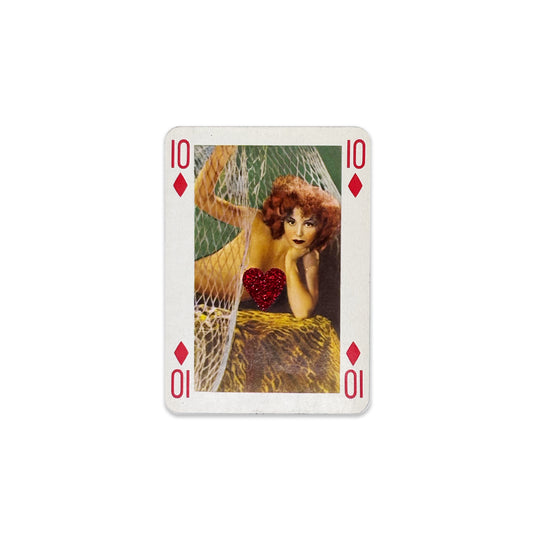 ViNTAGE AUSTRiAN PLAYiNG CARDS - RED GLiTTER