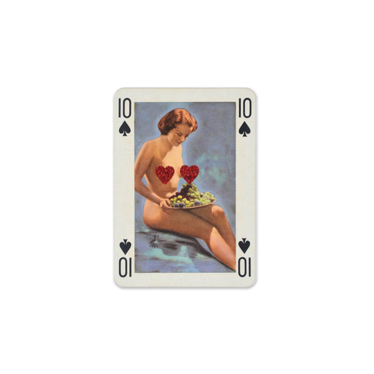 ViNTAGE AUSTRiAN PLAYiNG CARDS - RED GLiTTER