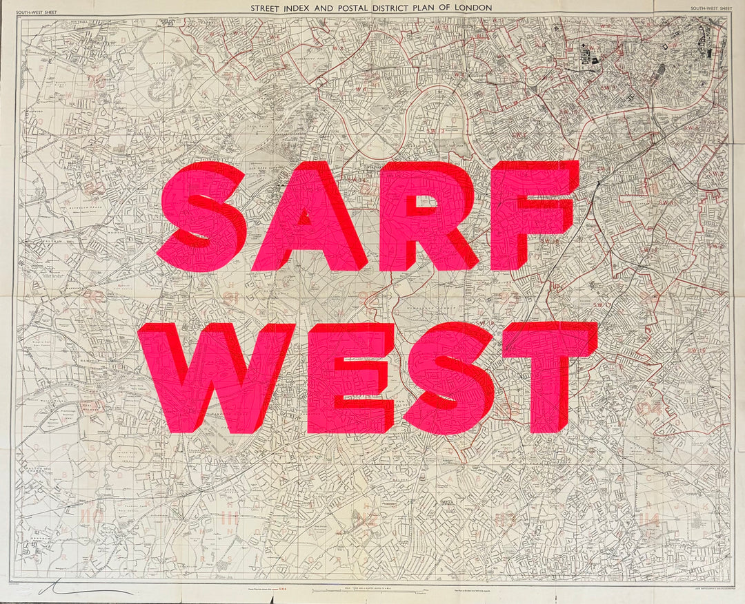 SARF WEST - ViNTAGE MAP
