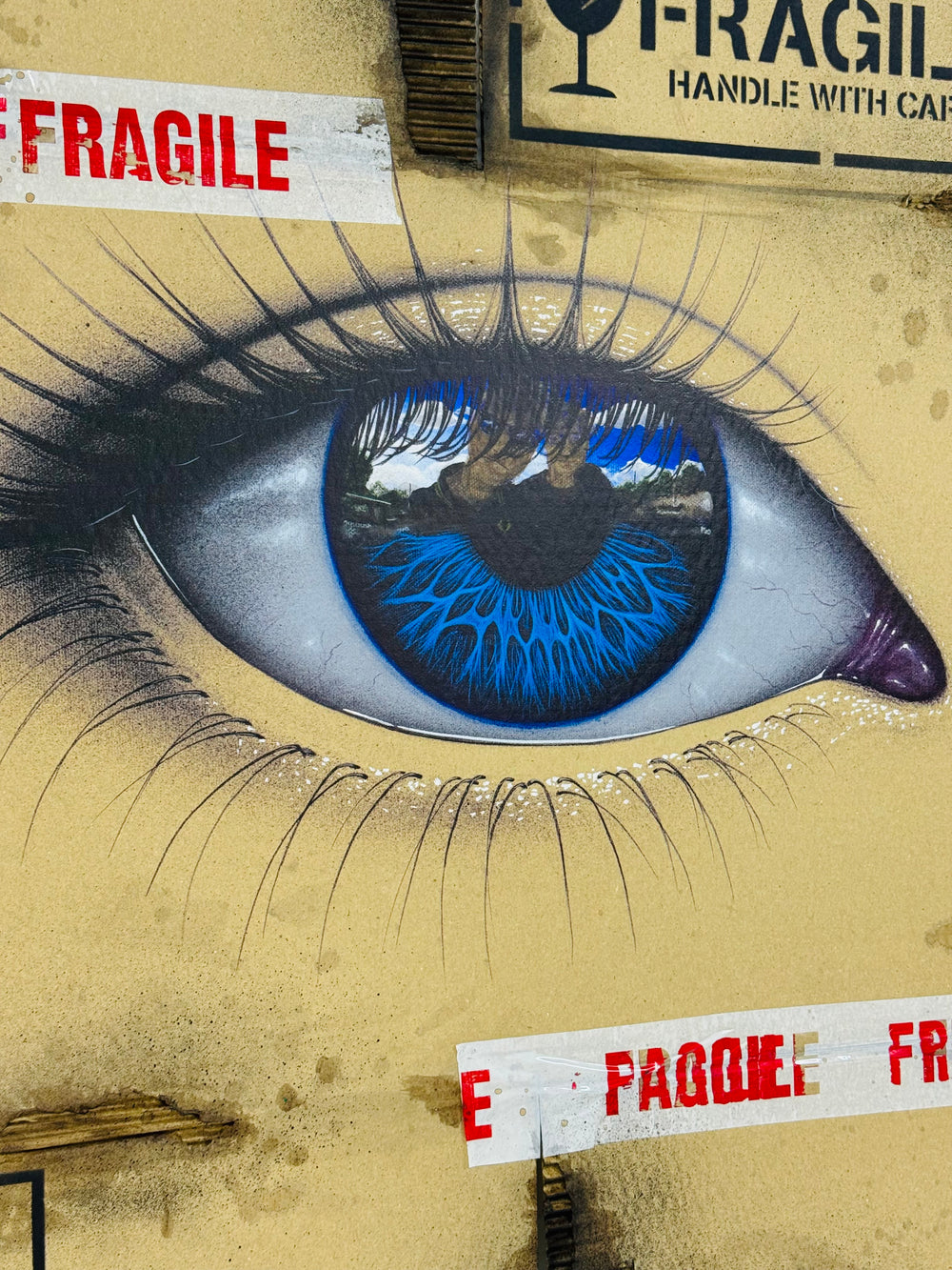 FRAGiLE - HAND FiNiSHED - BLUE