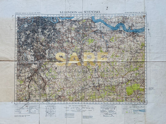 SARF - GOLD LEAF ViNTAGE MAP