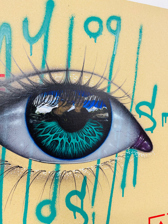 FRAGiLE - HAND FiNiSHED - TEAL TAG