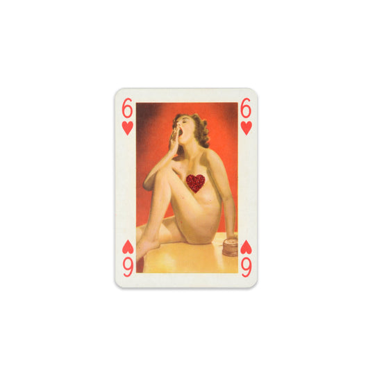 ViNTAGE AUSTRiAN PLAYiNG CARDS - RED GLiTTER