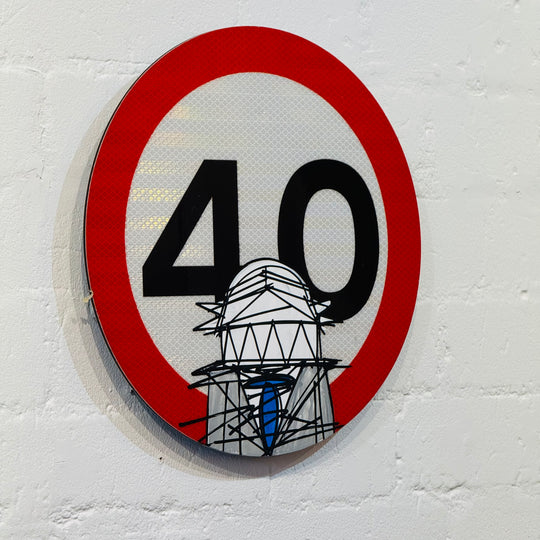 40 ROAD SiGN
