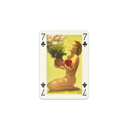 ViNTAGE AUSTRiAN PLAYiNG CARDS - RED GLiTTER