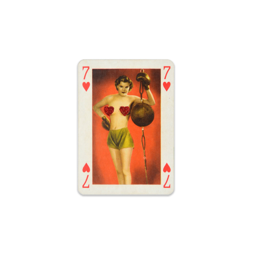 ViNTAGE AUSTRiAN PLAYiNG CARDS - RED GLiTTER