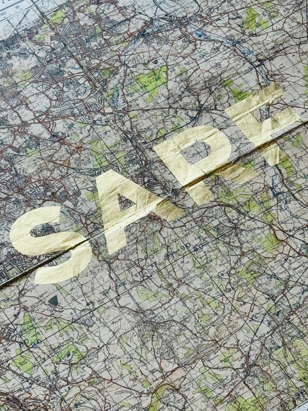 SARF - GOLD LEAF ViNTAGE MAP