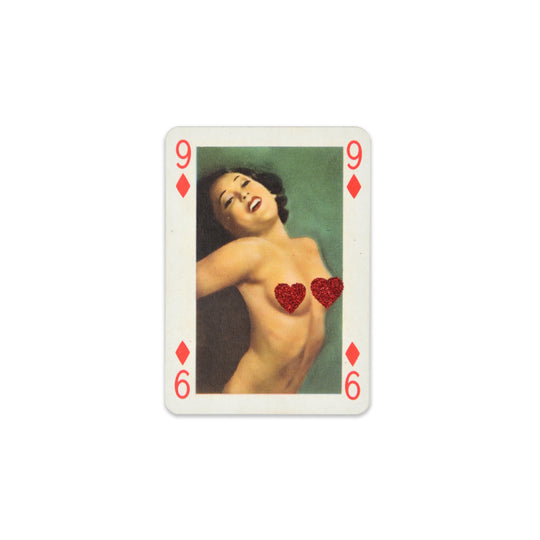 ViNTAGE AUSTRiAN PLAYiNG CARDS - RED GLiTTER