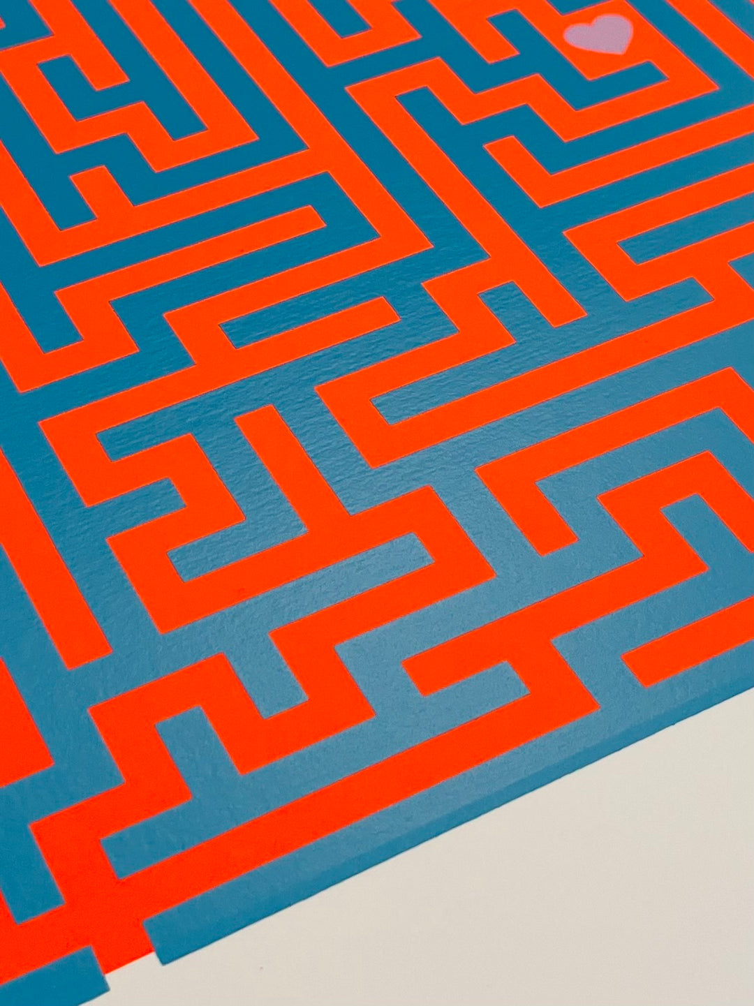 FiND YOUR WAY: FLUORO ORANGE AND BLUE