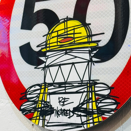 50 ROAD SiGN