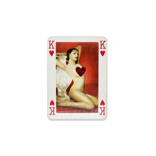 ViNTAGE AUSTRiAN PLAYiNG CARDS - RED GLiTTER