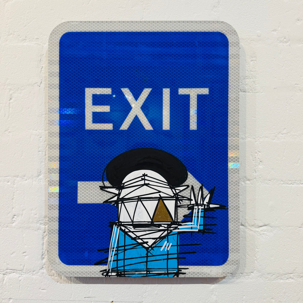 EXiT ROAD SiGN AFRO DEMON