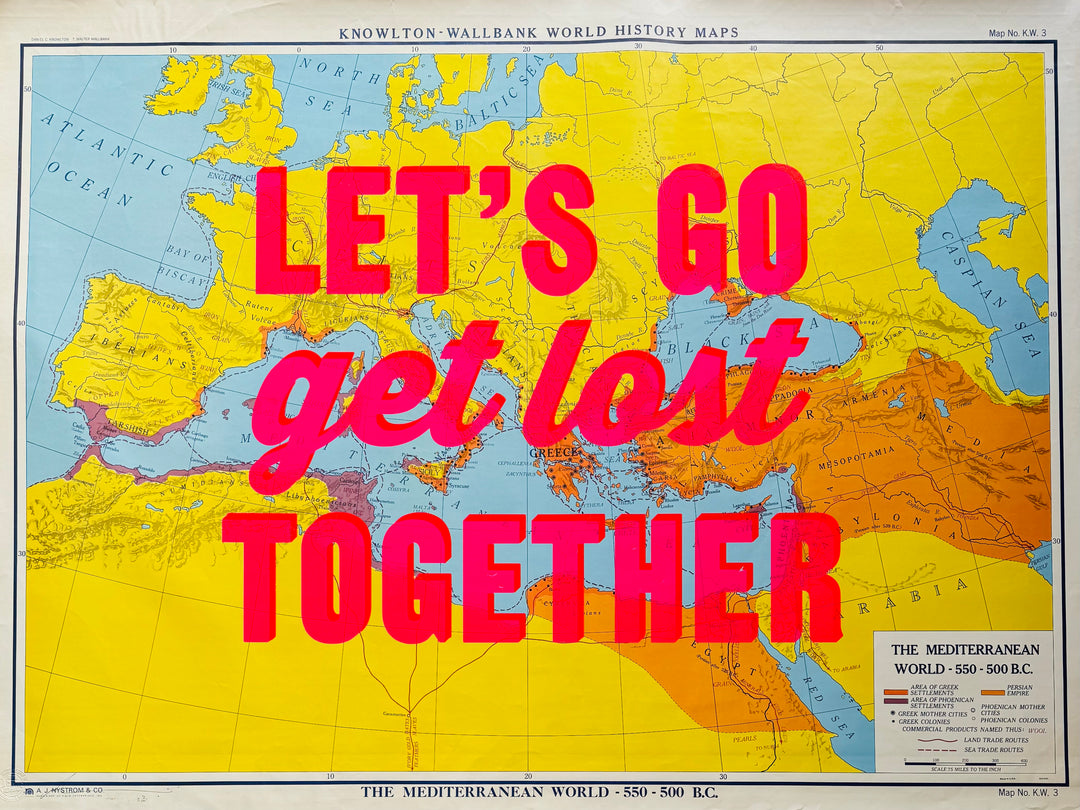 LET'S GO GET LOST TOGETHER - LARGE - ORIGINAL
