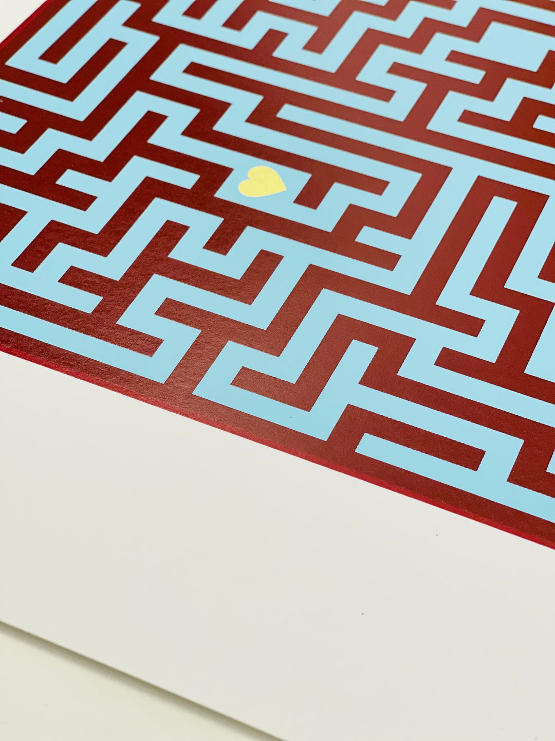 FiND YOUR WAY: BLUE & DARK RED