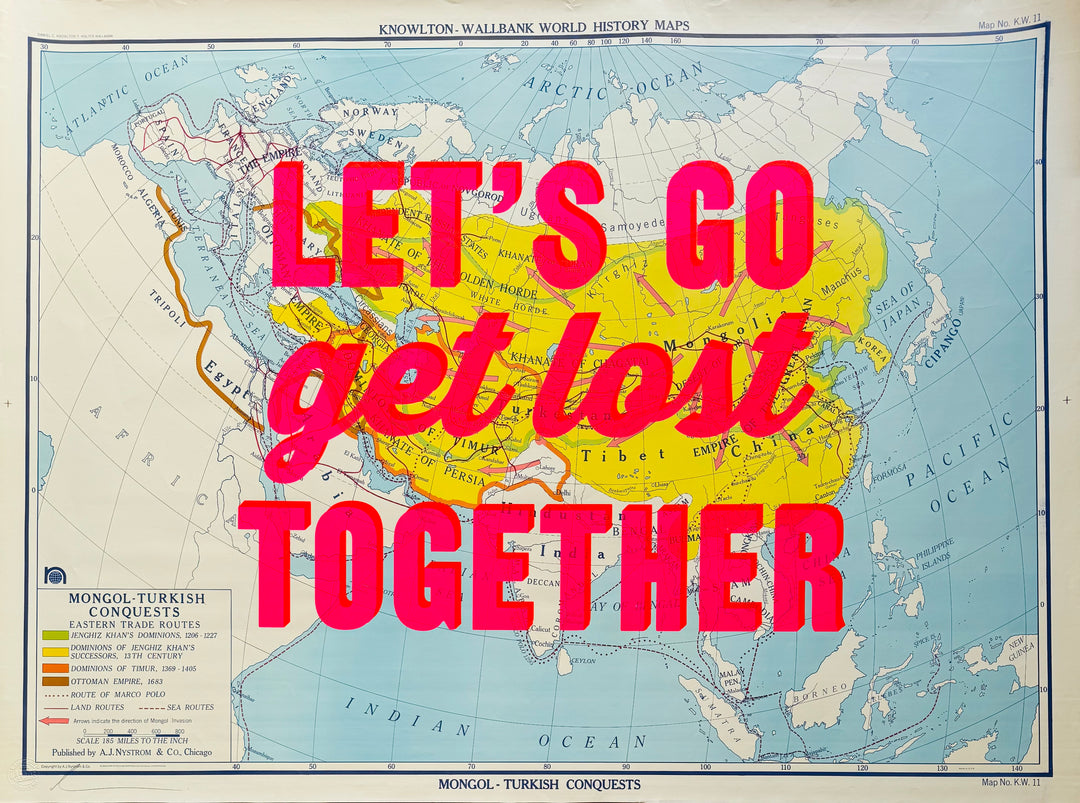 LET'S GO GET LOST TOGETHER - LARGE - ORIGINAL