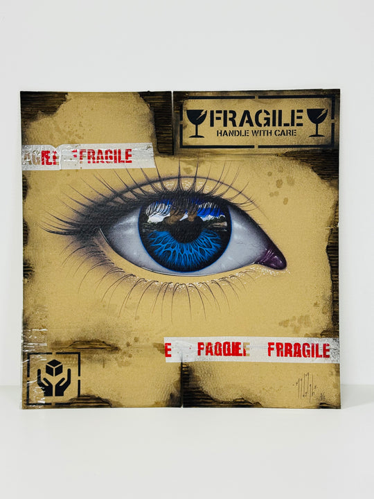 FRAGiLE - HAND FiNiSHED - BLUE