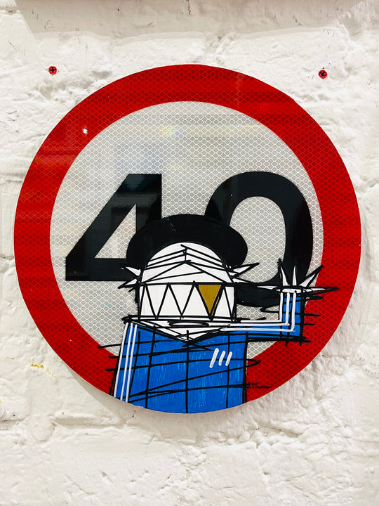 40 ROAD SiGN: AFRO DEMON