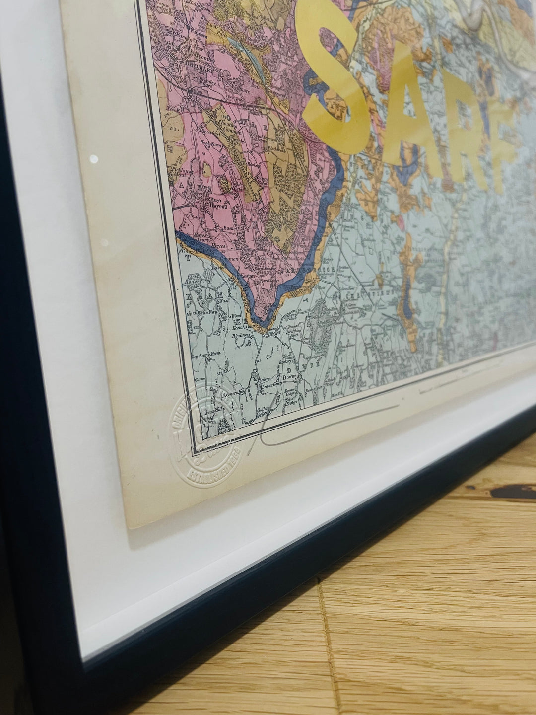SARF O.G. MAP FRAMED