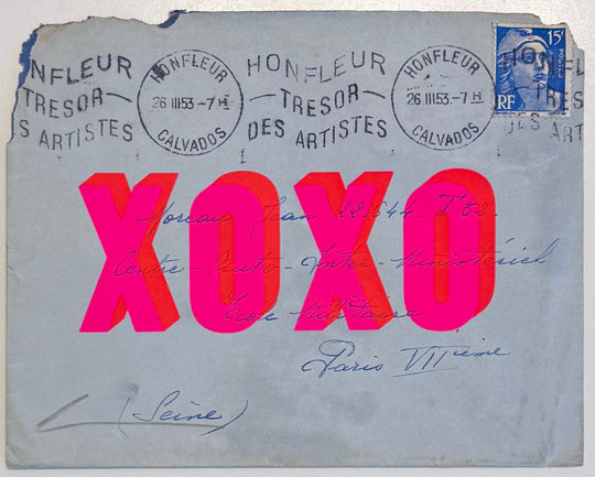 XOXO FRENCH ENVELOPES