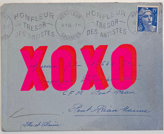 XOXO FRENCH ENVELOPES