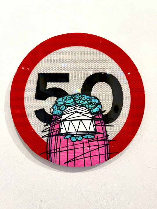 50 ROAD SiGN: GRANNY