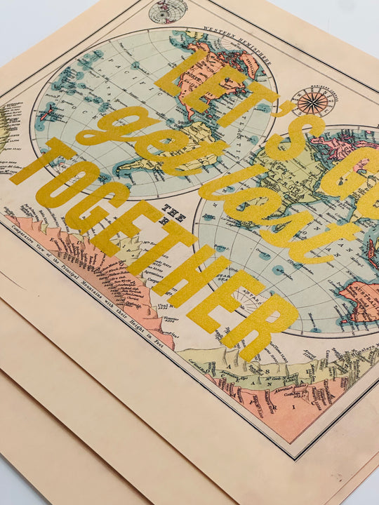 LET'S GO GET LOST TOGETHER GOLD