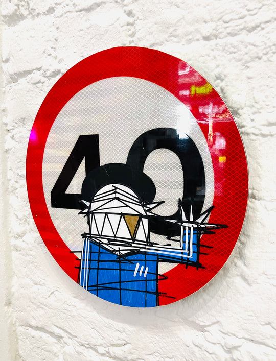 40 ROAD SiGN: AFRO DEMON