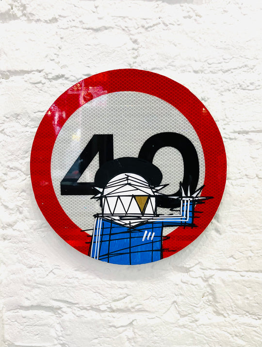 40 ROAD SiGN: AFRO DEMON