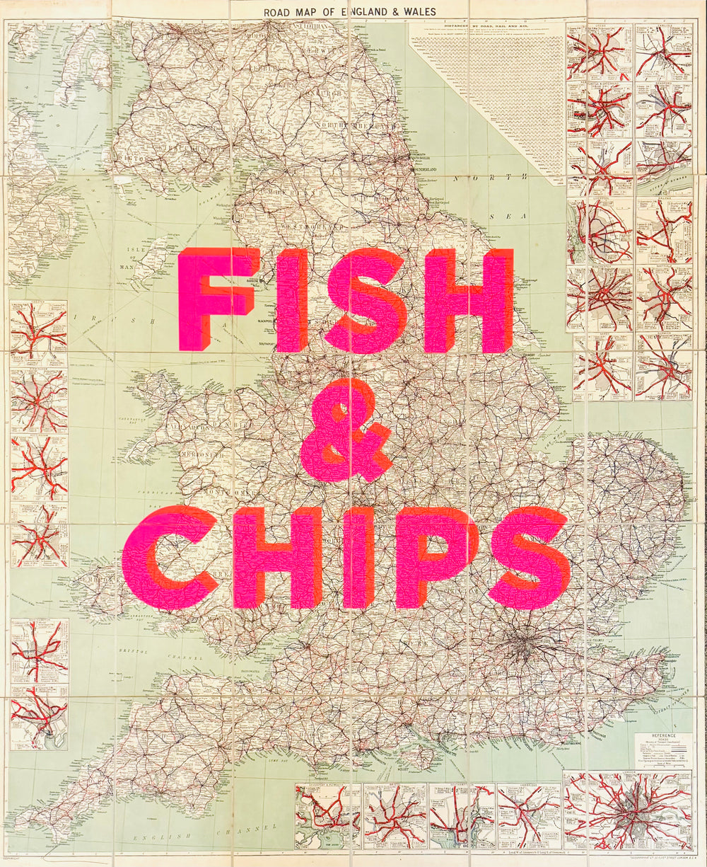 FiSH & CHiPS ENGLAND AND WALES XL MAPS