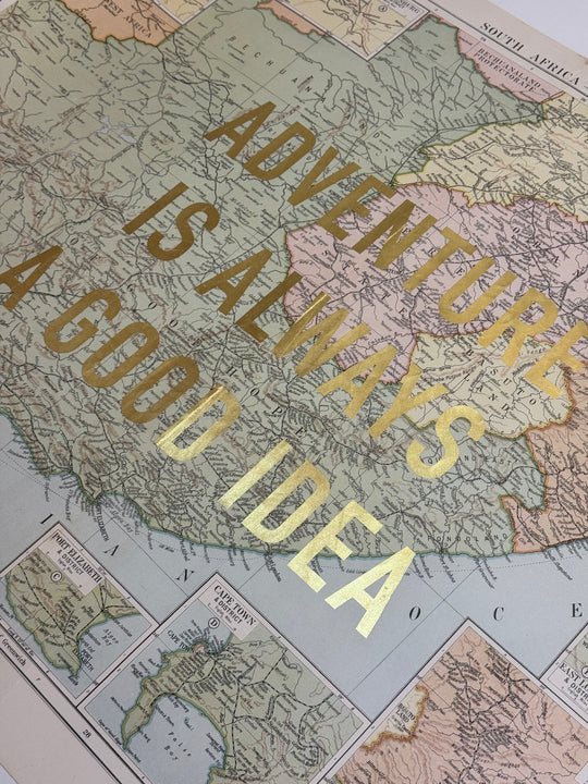 ASSORTED ADVENTURE iS ALWAYS A GOOD iDEA ViNTAGE MAPS