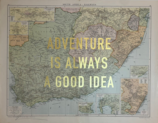 ASSORTED ADVENTURE iS ALWAYS A GOOD iDEA ViNTAGE MAPS