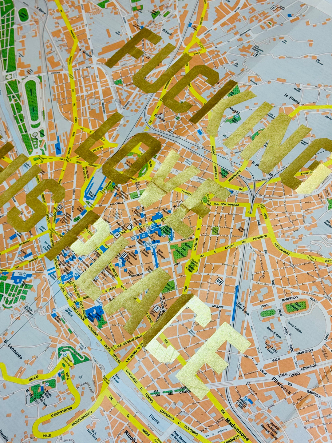 FUCKING LOVE THiS PLACE ViNTAGE ASSORTED MAPS