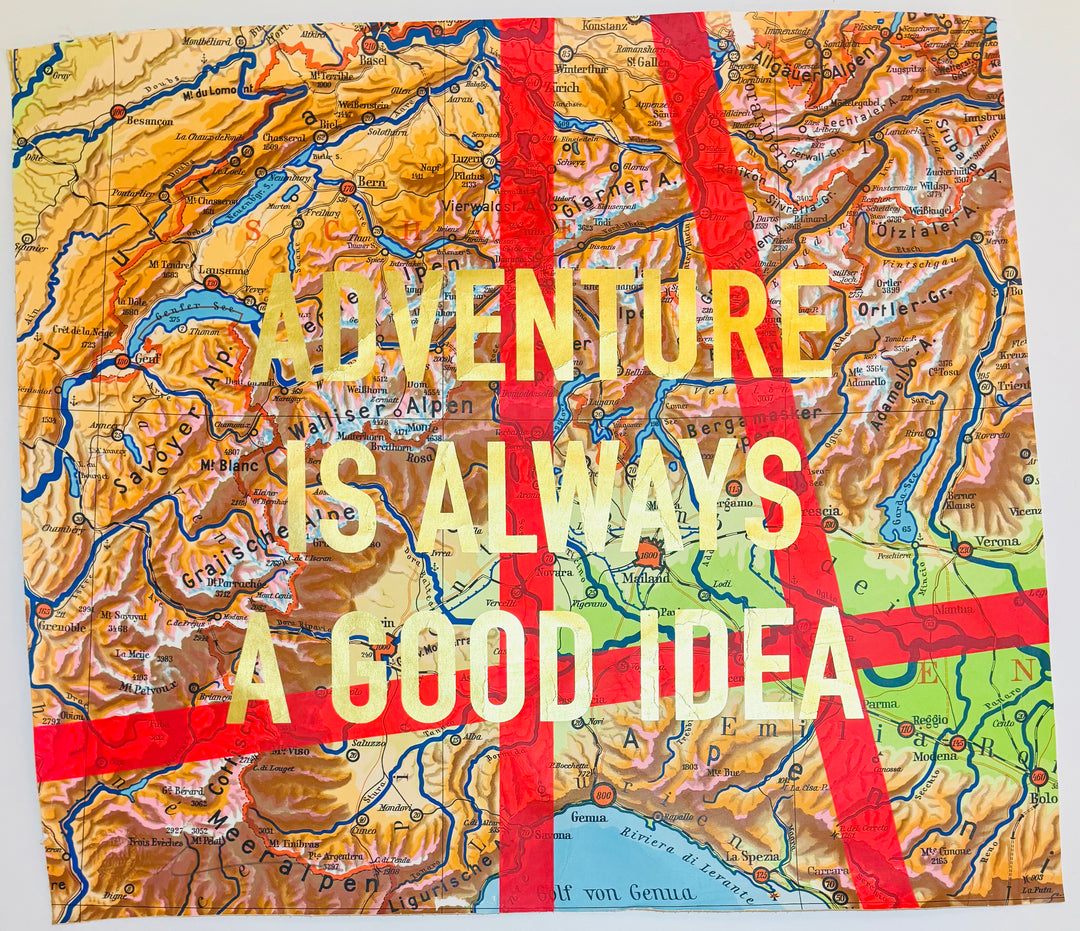 ASSORTED ADVENTURE iS ALWAYS A GOOD iDEA ViNTAGE MAPS