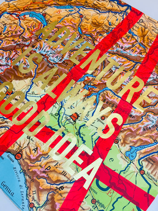 ASSORTED ADVENTURE iS ALWAYS A GOOD iDEA ViNTAGE MAPS