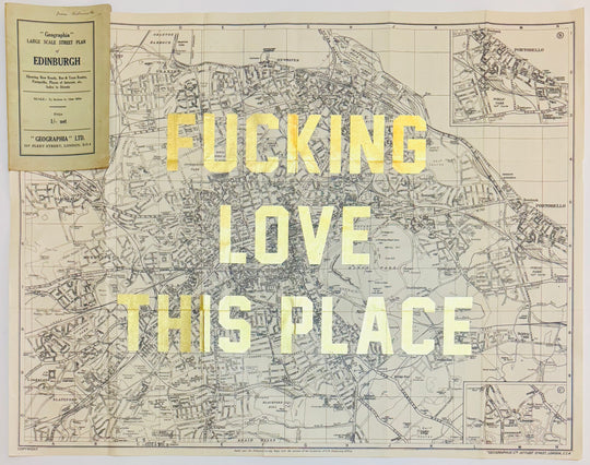FUCKING LOVE THiS PLACE ViNTAGE ASSORTED MAPS