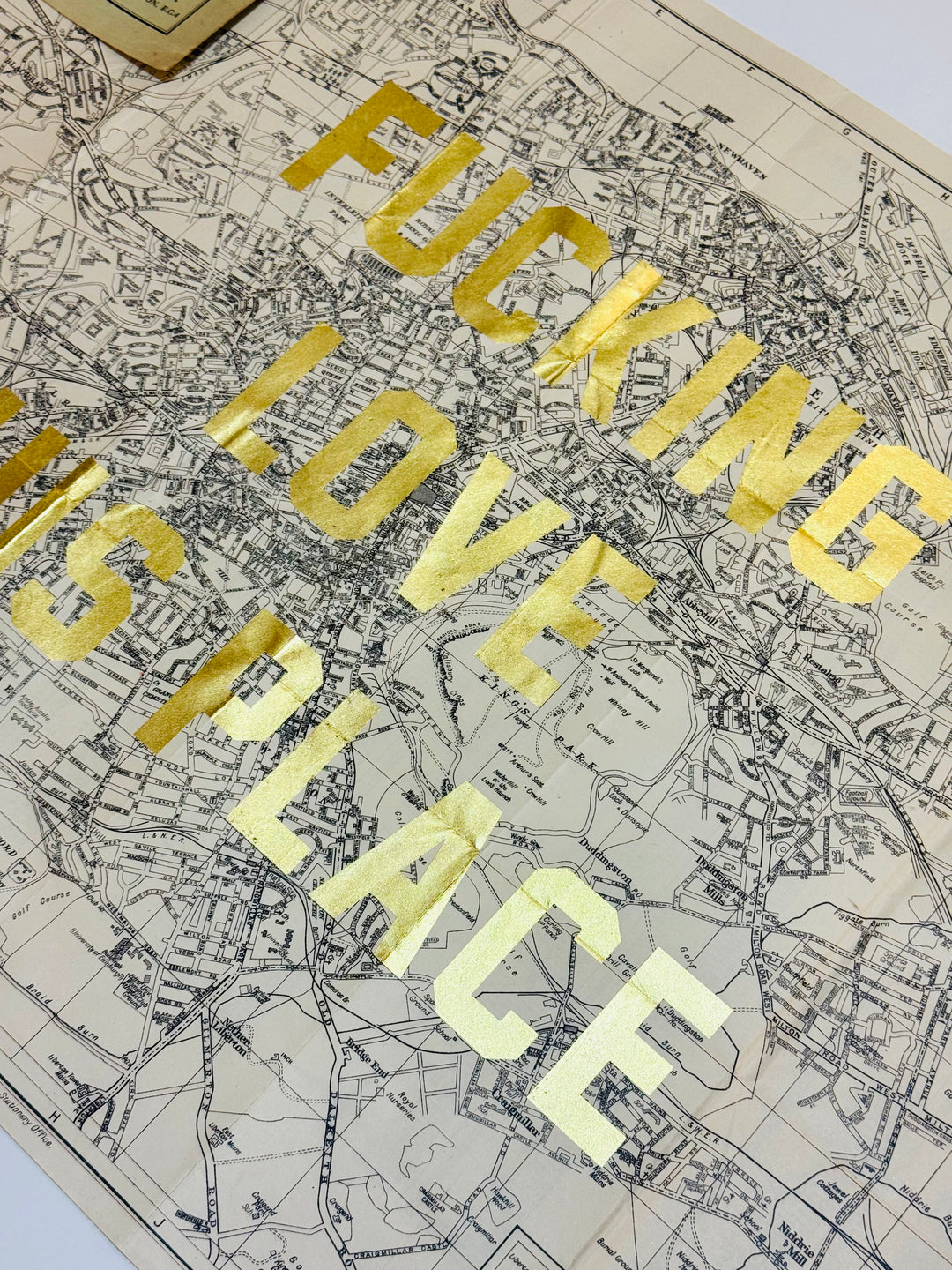 FUCKING LOVE THiS PLACE ViNTAGE ASSORTED MAPS