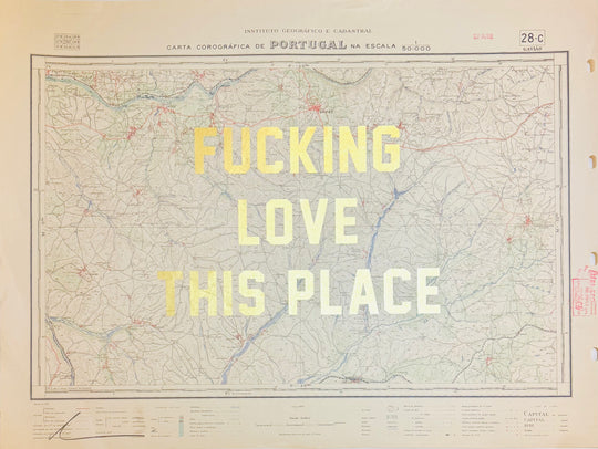 FUCKING LOVE THiS PLACE ViNTAGE ASSORTED MAPS