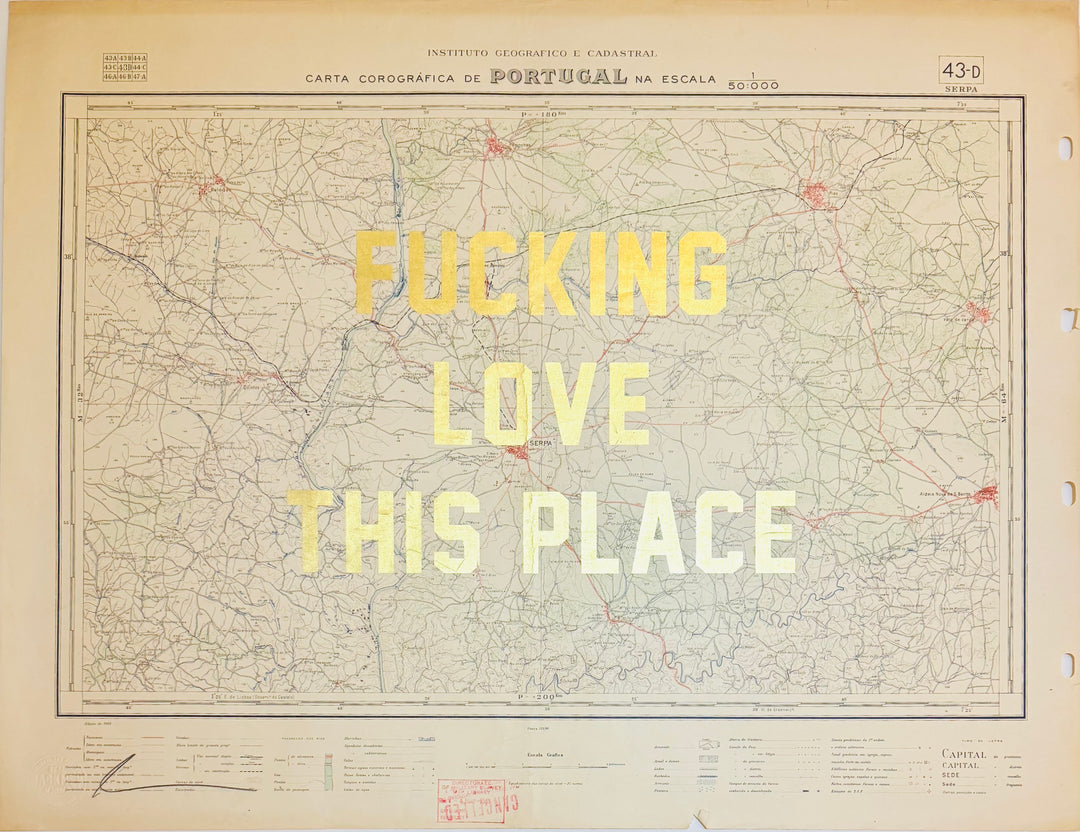 FUCKING LOVE THiS PLACE ViNTAGE ASSORTED MAPS