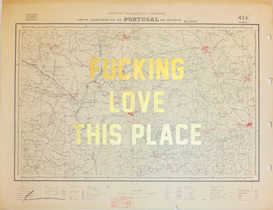 FUCKING LOVE THiS PLACE ViNTAGE ASSORTED MAPS