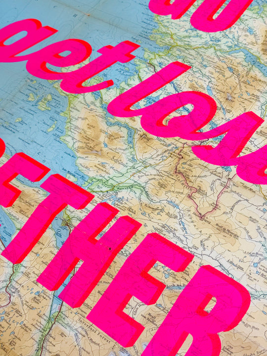 LET'S GO GET LOST TOGETHER ViNTAGE MAPS