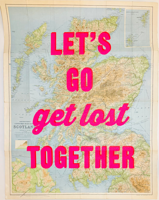 LET'S GO GET LOST TOGETHER ViNTAGE MAPS