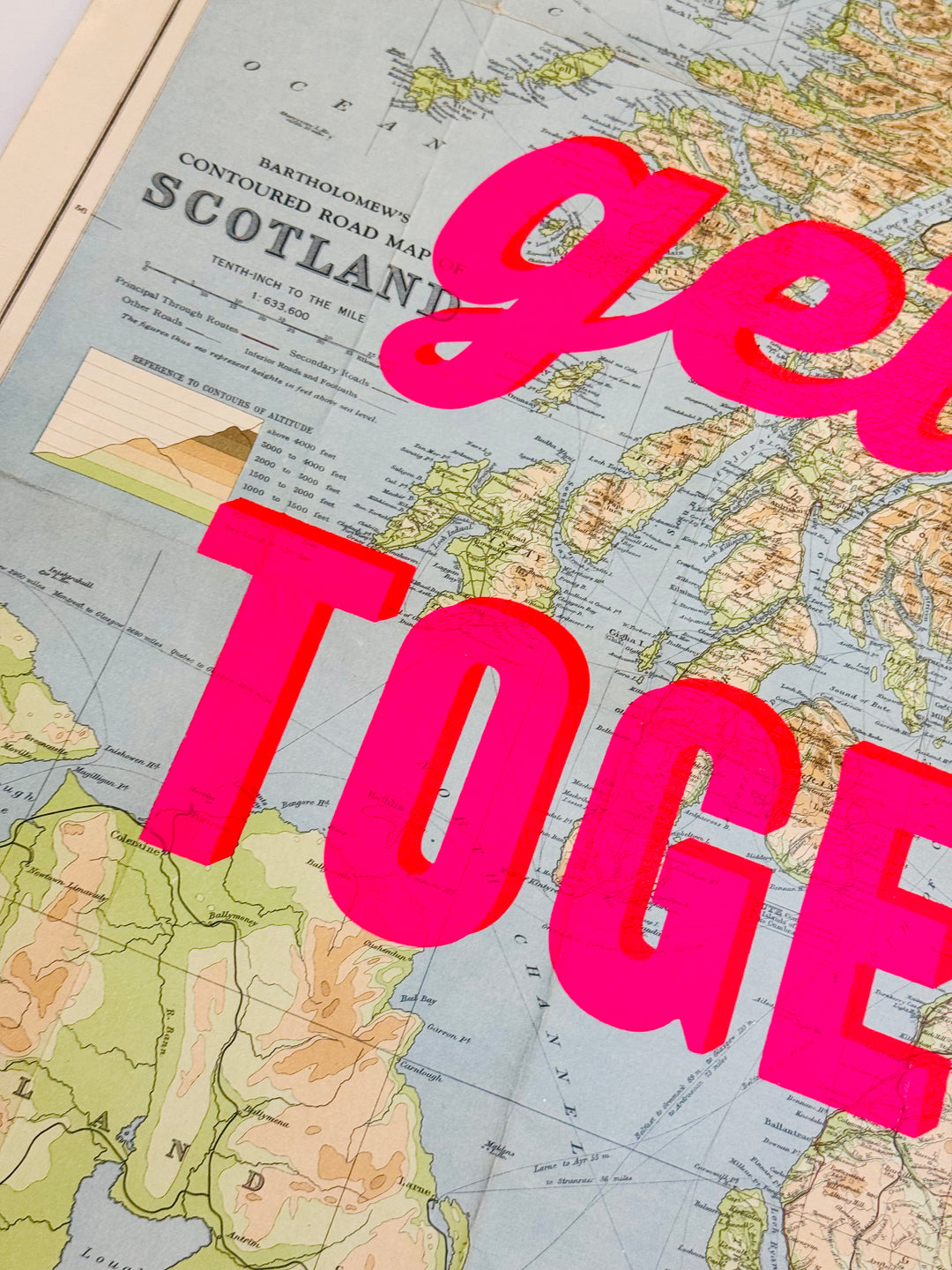 LET'S GO GET LOST TOGETHER ViNTAGE MAPS